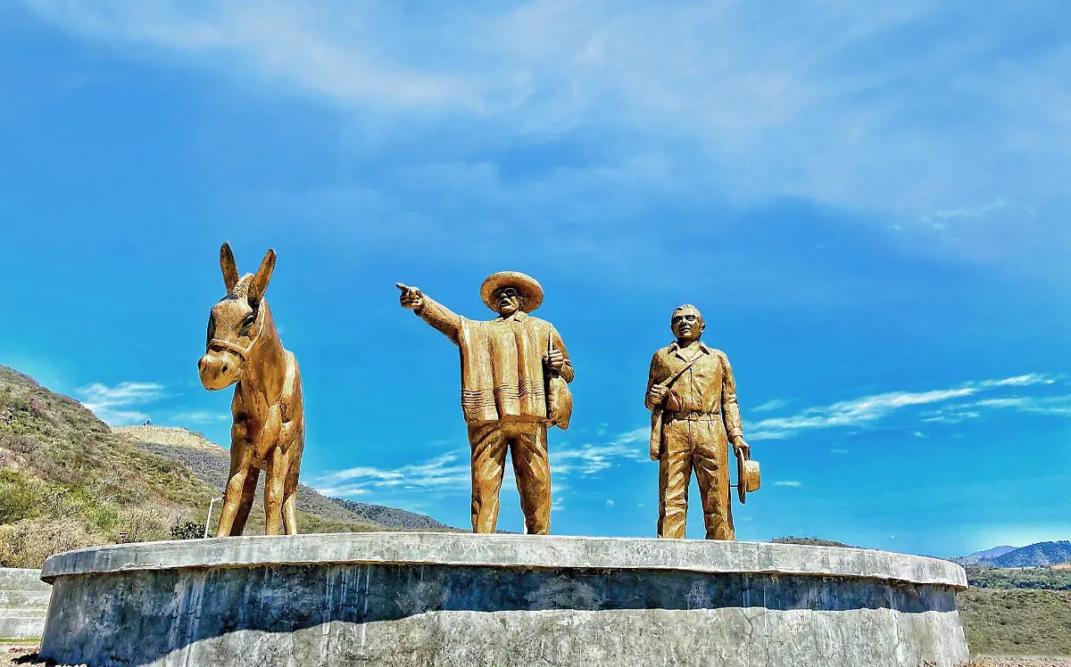 Escultura ubicada en San Gabriel Jalisco